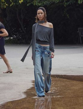 Bershka - Jean boyfriend - Bleu 44