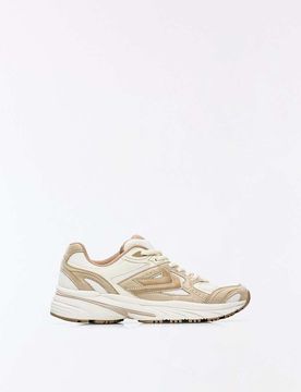 Mehrteilige Sneaker in Hellbraun-Brown Brown 38