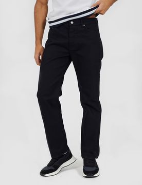 Jeans in Schwarz mit geradem Schnitt Schwarz W52