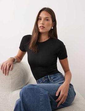 Body t-shirt effet sculptant - Noir 3XL