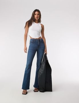 Good Legs - Schlagjeans in Blau Blau 46-48
