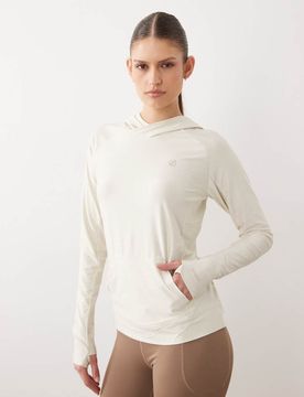 Sprint City - Sweat à capuche léger à séchage rapide - Lait d'amande-Neutre 42