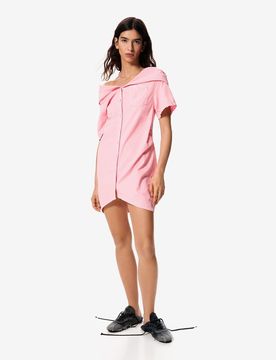 Masha Popova - Kapuzenkleid in Rosa Rosa XS