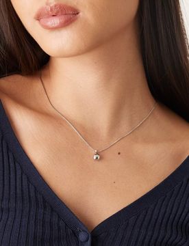 Collier à pendentif - Argenté