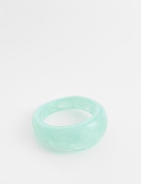 Bague en résine - Menthe-Vert 20-21MM