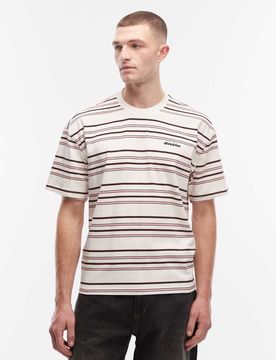 East Liberty - Gestreiftes T-Shirt in Wollweiß Weiß XS