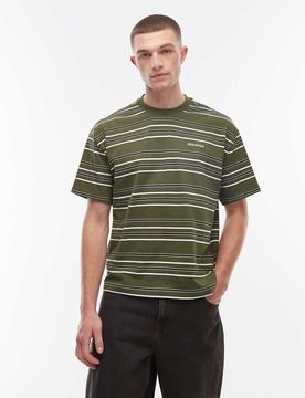 East Liberty - Gestreiftes T-Shirt in Grün Grün L