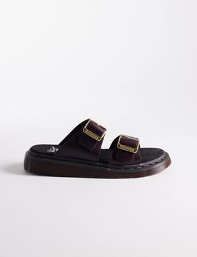 Dr Martens - Josef - Slider-Sandalen in Dunkelbraun-Brown Brown 41