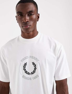 Laurel Wreath - T-Shirt in Weiß mit Logo-Grafik Weiß S