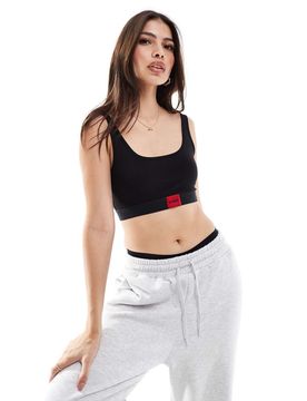HUGO Bodywear - Brassière avec étiquette rouge - Noir L