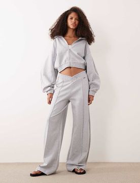 Nuasem - Pantalon de jogging d'ensemble ample - Gris 38