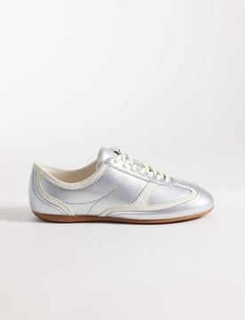 Mystie - Sneaker in Silber mit niedrigem Schaft Silber 37