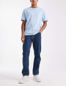 Chris - Straight Jeans in Dunkelblau Blau W36 L34