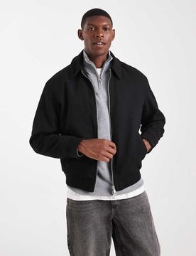 Harrington-Bomberjacke in Schwarz Schwarz M