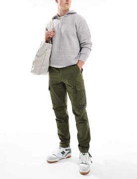 Intelligence - Cargohose in Khaki-Grün Grün W30 L30