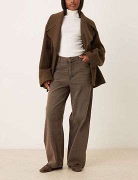 Kyoto - Jean baggy - Marron foncé-Brown W30 L32