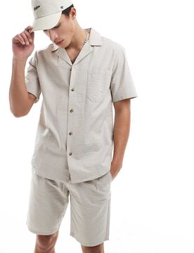 SONS - Shorts aus Seersucker in Beige, Kombiteil-Neutral Neutral L