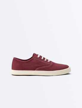 Canvas-Sneaker in Burgunderrot Rot 37