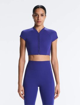 Reflektierendes Kompressions-Tanktop in Kobaltblau Blau S