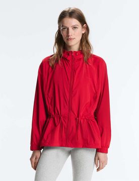 Wasserabweisende Jacke in leuchtendem Rot Rot L