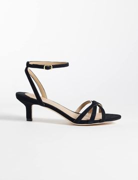 Lauren by - Riemchensandalen in Schwarz mit Absatz Schwarz 38
