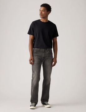 Locker geschnittene Straight Jeans in marineblauer Waschung-Schwarz Schwarz W36 L30