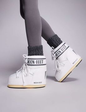 Icon - Bottes basses en nylon - Blanc et noir 35-38