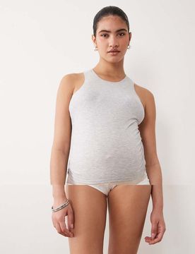 Mamalicious Maternity - Lot de 2 culottes de grossesse en dentelle douce - Blanc 2XL