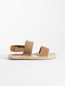 Sandalen aus echtem Wildleder in Braun Braun 41