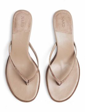Absatzschuhe aus Wildleder in Taupe-Braun Braun 36