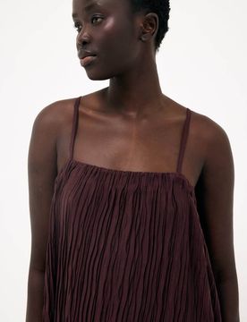 Fließendes Maxikleid in Braun Braun 32