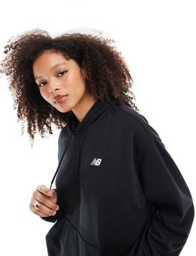 Sport Essentials - Kapuzenpullover aus French Terry in Schwarz Schwarz XS