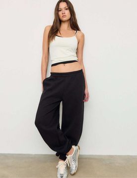 Boyfriend-Jogginghose in Schwarz Schwarz XS