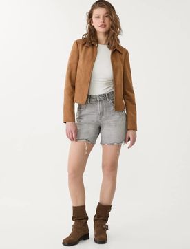 D93 - Short long en jean - Gris moyen 14