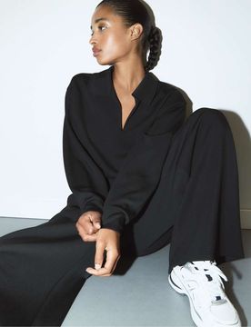 Pantalon élégant doux au toucher - Noir 36