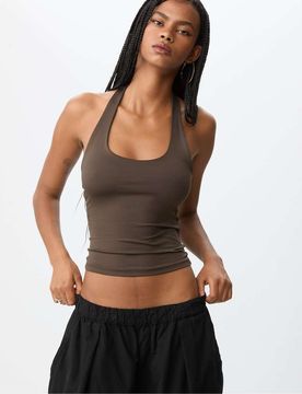 Top à dos nu - Marron XS