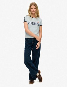 Athletic Essentials - T-shirt à liserés - Bleu clair 36