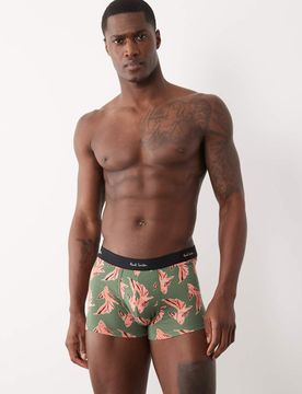 PS - Unterhose in Grün mit Fischmuster Grün L