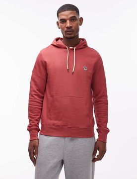 PS - Kapuzenpullover in Rot mit Zebra-Logo Rot 44