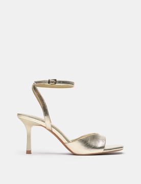 Filigrane Sandaletten in Gold-Mehrfarbig Mehrfarbig 35