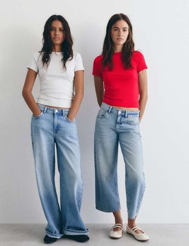 Pack mit figurbetonten T-Shirts in Rot Rot M
