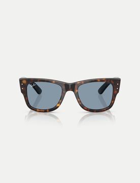 Wayfarer Summer Capsule - Lunettes de soleil carrées à verres bleus - Havane-Marron M