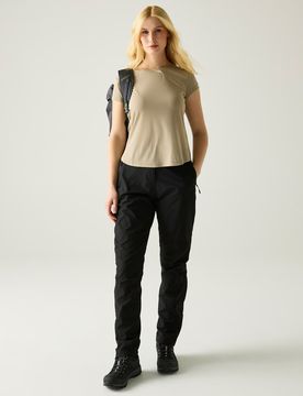 Highton - Wasserdichte, atmungsaktive Überhose für Damen in Schwarz Schwarz 42-44