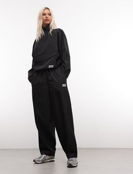 Weekend Collective - Pantalon de jogging d'ensemble bouffant en nylon - Noir L