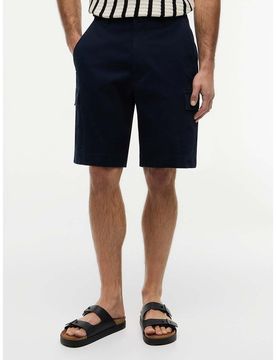 Locker geschnittene Cargo-Shorts aus Twill in Dunkelblau Blau W31