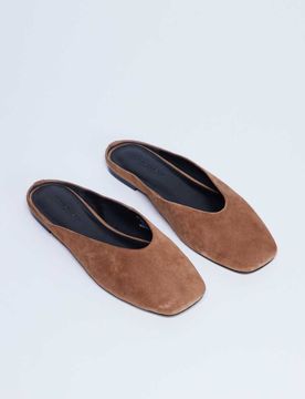 Atlas - Mules plates - Fauve-Brown 38