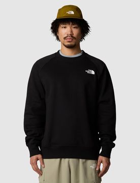 Nse - Sweatshirt in TNF-Schwarz mit Raglanärmeln und Box-Print Schwarz M