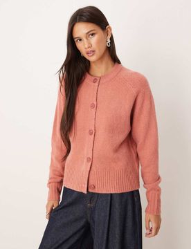 Gilet ras de cou - Vieux rose 36