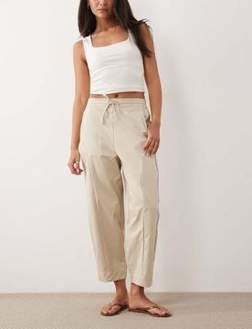 Pantalon coupe bouffante - Taupe-Neutre 42