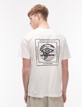 T-Shirt in Weiß mit Grafik auf der Brust Weiß XL